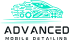 Advanced Mobile Detailing logo featuring a stylized car graphic, representing professional car detailing services in Louisville, KY.