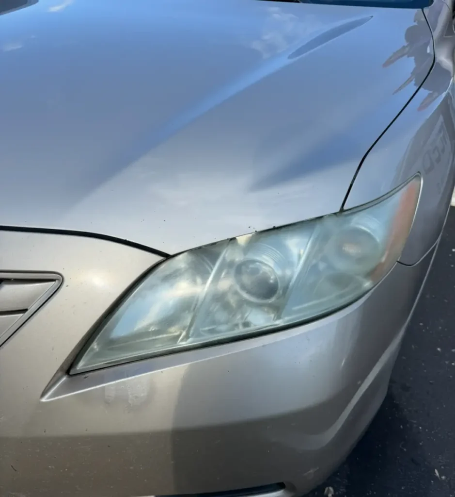 Before Headlight Restoration in Louisville, KY.