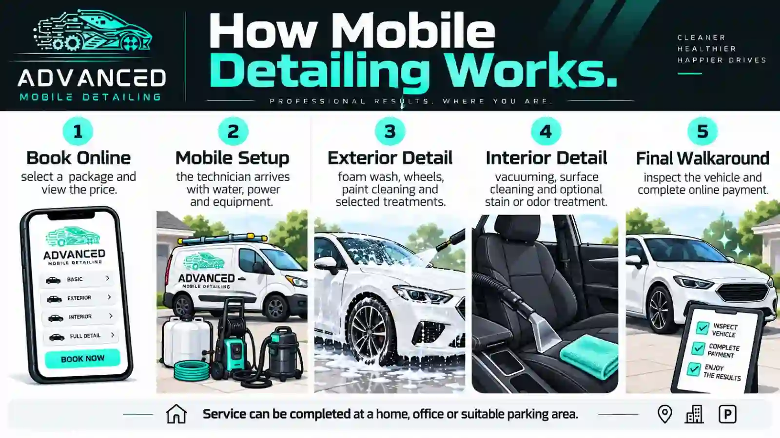 Mobile detailing appointment process in Louisville, KY