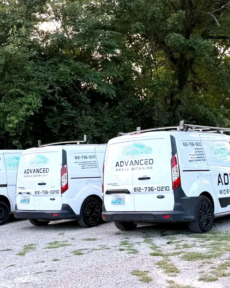 AMD fleet of detailing vans, Advanced Mobile Detailing mobile detailing near Prospect, KY