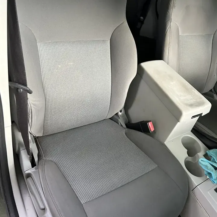 Same cloth seat after AMD upholstery cleaning in Louisville